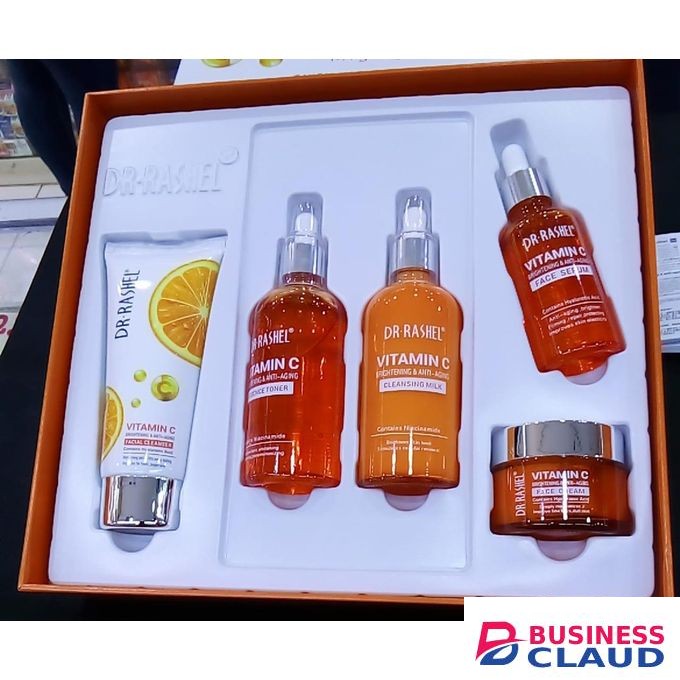 Dr. Rashel Vitamin C set of Face cleanser, Toner, Cleansing milk, Face serum and Face cream