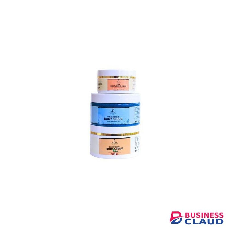 VELORA Full Glow Skin Combo - Body Scrub + Body Cream + Face Cream
