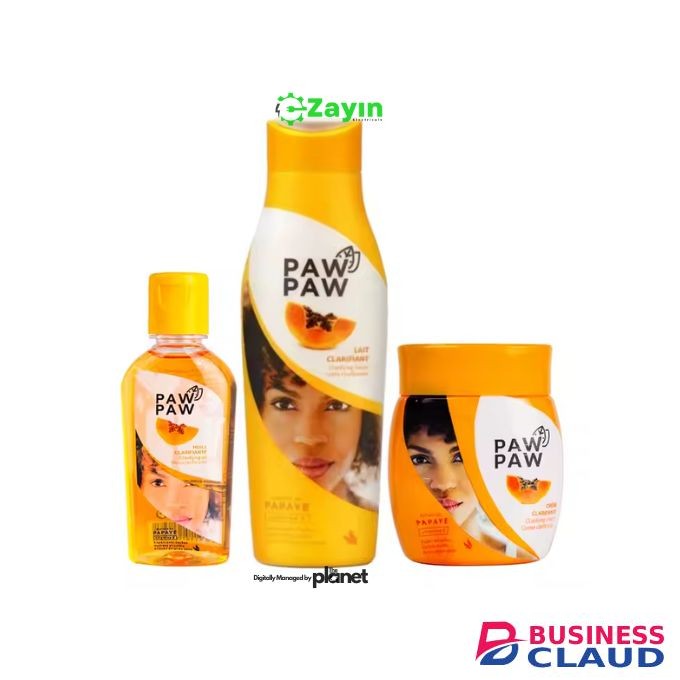 SADOER Paw Paw Clarifying Skincare Set – Lotion, Oil, Cream & Soap for Glowing, Even-Toned Skin