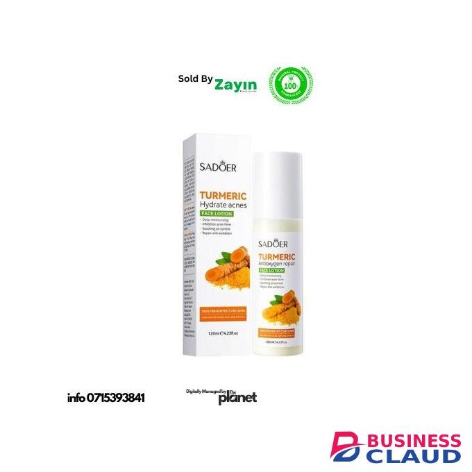 SADOER Turmeric Skin Care Set – Brightening, Acne Control & Moisturizing Facial Care Kit