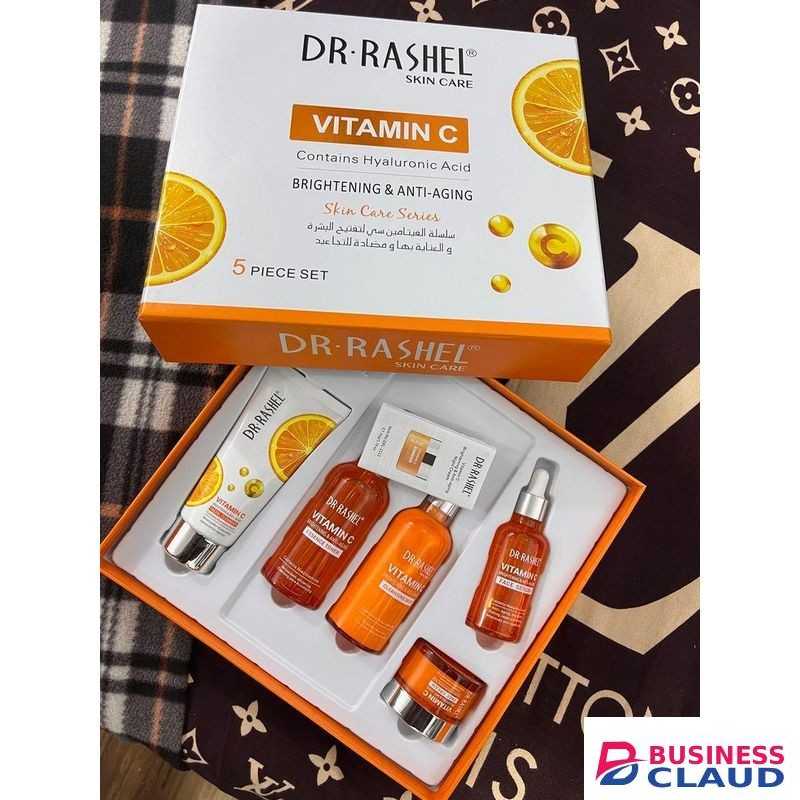 DR.RASHEL Vitamin C Brightening & Anti-Aging Skincare Set (5 Pieces)
