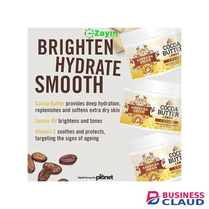Creamy Glow & Brighten Combo – Cocoa Butter Lemon Cream 500ml + AMERICAN DREAM Miracle Serum 4-in-1 (56ml)