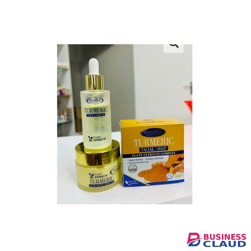 Guanjing Turmeric Beauty Pack(Face serum+Face Cream+Soap)