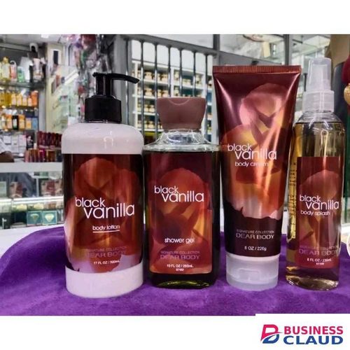 Bath Works Black vanilla 4 in 1 body care set