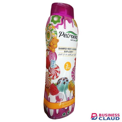 Petrova Naturals 3 In 1 SHAMPOO BODY CLEANSER BUBBLE BATH Candylicious Natural Extracts Parabens/Silicone Free