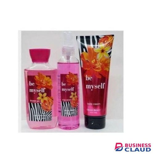 Bath Works Be myself body care set 3 in 1 (showergel,Bodysplash and Body cream