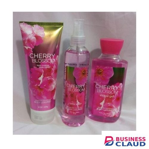 Bath & Body Works Cherry Blossom body care set 3 in 1 ( showergel,bodysplash and body Cream)