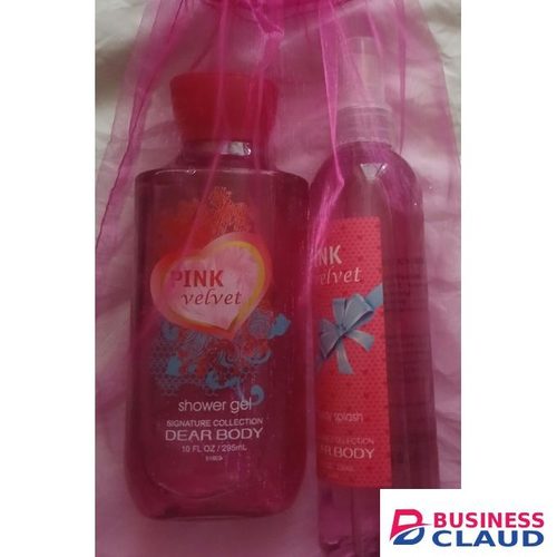 Bath Works Pink velvet shower gel 2 in 1 + free gift bag