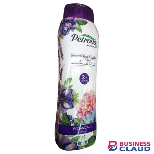 Petrova Naturals SHAMPOO-BODY CLEANSER BUBBLE BATH 3 IN 1 Botanicals Fresh Scent jm