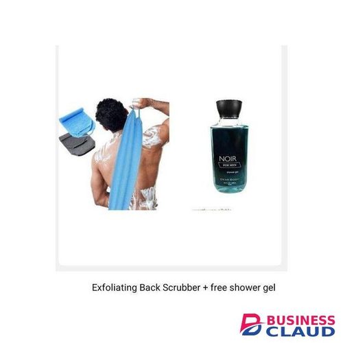 Noir Exfoliating Back Scrubber + free Shower Gel