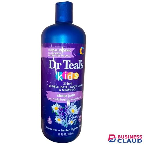 Dr Teal'S Kids SLEEP BATH 3 In 1 BUBBLE BATH BODY WASH SHAMPOO With Melatonin Essential Oils BETTER NIGHT'S SLEEP TEAR FREE Hypoallergenic nk