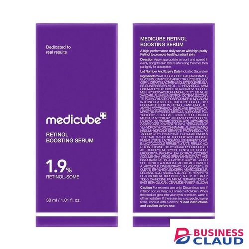 Medicube RETINOL NMN BOOSTING SERUM Plumping Care with Retinol Peptides Vitamins Pore-Refining, Smooth Radiant Korean Skincare 30ml Anti-Aging Firm Smooth Wrinkles Boost Elasticity Repair Skin