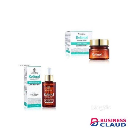 Guanjing Retinol Facial Serum For Skin Anti-aging/anti- Wrinkle With Nicotnamide&vitamin E+ FREE Retinol Cream