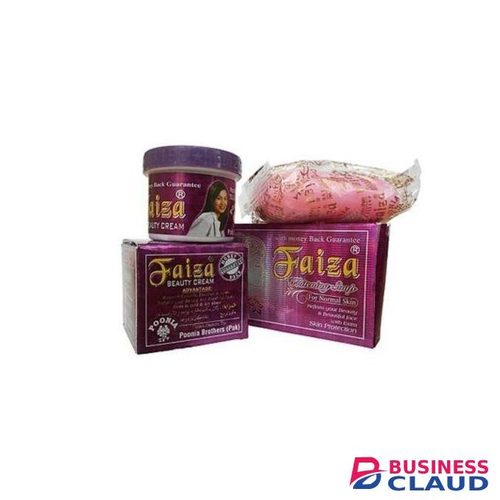 Poonia Brothers Faiza Beauty Cream and Whing & Fairness Soap Combo Set of 2