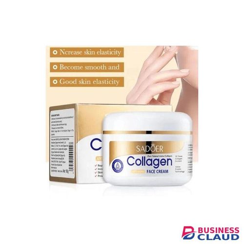 SADOER Collagen Anti-Aging Skincare Set - Face Serum, Face Cream & Hydrating Lip Oil/Balm Trio - Intensive Hydration, Wrinkle Reduction & Skin Firming