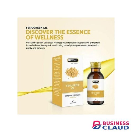 Health Hemani Fenugreek Oil 100% Pure, Natural and Cold Pressed For Skin & Hair Health-30mL