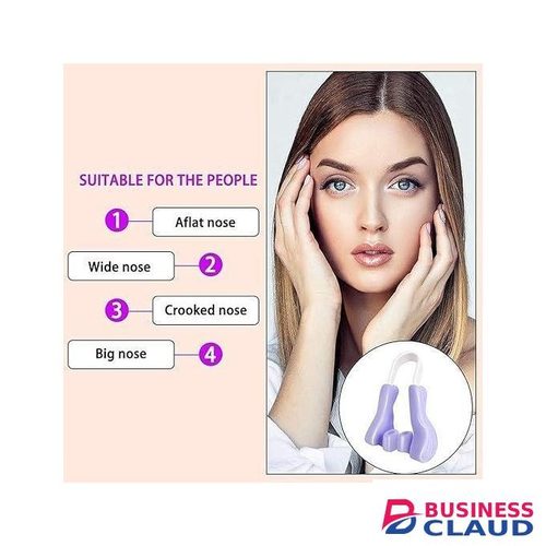Silicone Nose Shaper Clip Nose Corrector Device for Nose Bridge Straightening and Lifting - Soft and Safe Non Surgical Nose Up Beauty Tool (multicolor, pack of 2)