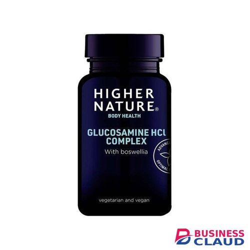 Higher Nature Glucosamine HCL Complex with Boswellia 90’s.Glucosamine HCL Complex with Boswellia is a health supplement designed to support joint health