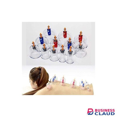 Health 18pcs Suction Vacuum Cupping Set with 1 Manual Pump, Ideal for Back and Joint relief,Vacuum cupping body massager, Home Use Cupping cans for massage, Therapy cupping Kit, Joint Relief cupping massage set