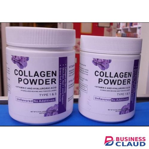 COLLAGEN POWDER + VITAMIN C & HYALURONIC ACID FOR SKIN, HAIR, NAILS AND JOINT SUPPORT