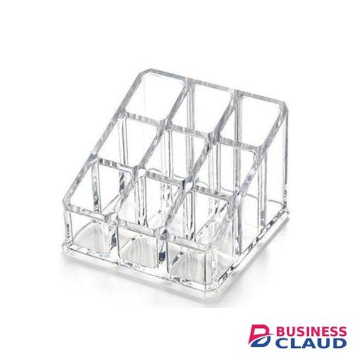 9-Grid Cosmetic Organizer Acrylic Lipstick Makeup Holder Cool Gift