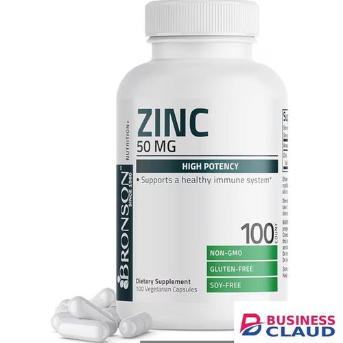 Bronson Zinc 50mg. 100 Vegetarian Softgels. Complex High Potency Immune Support Supplement & Antioxidant and Skin Health - Non GMO