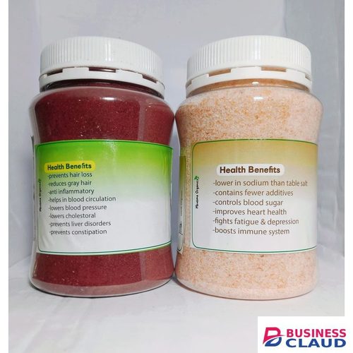 Hibiscus powder and himalayan salt