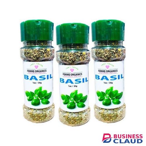Femme Organics Rubbed Basil Flakes