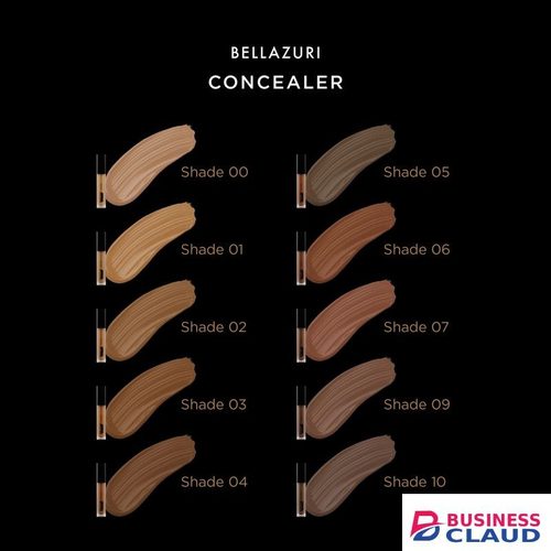 BELLAZURI Concealer Shade 03 – Creamy Lightweight, Buildable Coverage for Light-Medium African Skin, Natural Finish, 10HR Stay