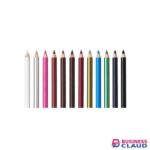 Davis 12pcs Bright Waterproof Eye And Lip Liner Pencils - Assorted Colours