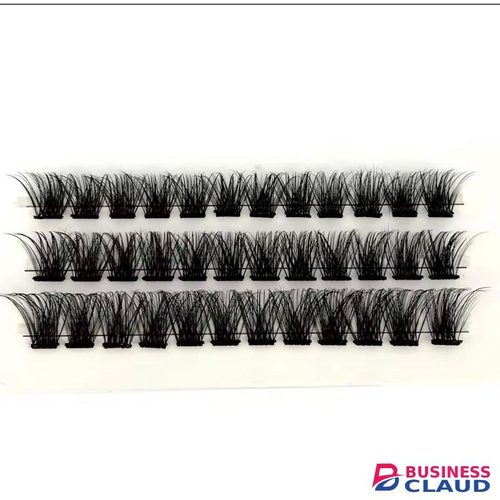 Cluster eye lashes with human hair feeling 4d