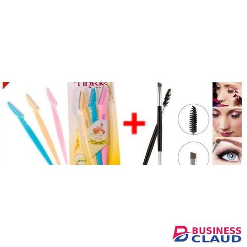 Tinkle Eyebrow Shaper Razor +eyebrow Brush Spoolie