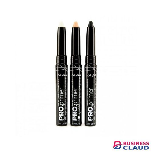 L.A Girl Pro High Definition Eye Shadow Primer Set Of 3 (Nude, White & Black), 0.21 Oz