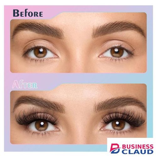 Fluffy Cluster eye lashes with human hair feeling 40d with bond glue