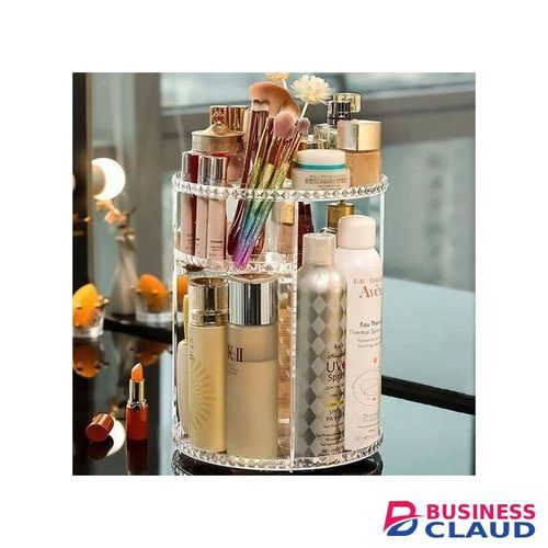 360Â° Rotating cosmetic organizer