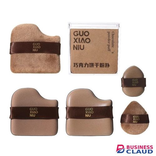 Made 6 Pcs Chocolate Cookie-shaped Makeup Puff/Fond De Teint Powder Puff Réutilisable in 1-hand-and-body-beauty-cream