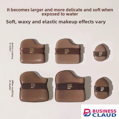 Made 6 Pcs Chocolate Cookie-shaped Makeup Puff/Fond De Teint Powder Puff Réutilisable in 1-hand-and-body-beauty-cream