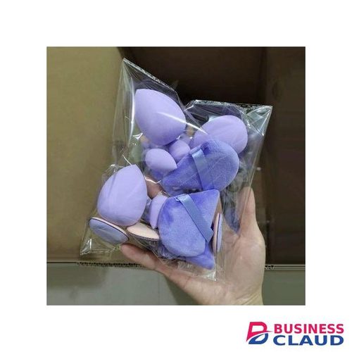 Ensemble d'Ã©ponge de maquillage de 12 piÃ¨ces - violet