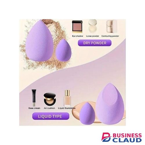 Ensemble d'Ã©ponge de maquillage de 12 piÃ¨ces - violet