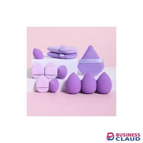 Ensemble d'Ã©ponge de maquillage de 12 piÃ¨ces - violet