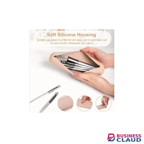 Silicone Makeup Brush Holder – Compact, Flexible & Easy-to-Clean Organizer