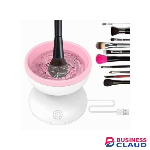 Original USB-Powered Electric Makeup Brush Cleaner – Pink & White Bowl Design