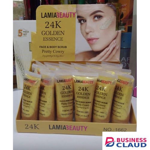 Lamia Beauty 24K Golden Essence Face & Body Scrub