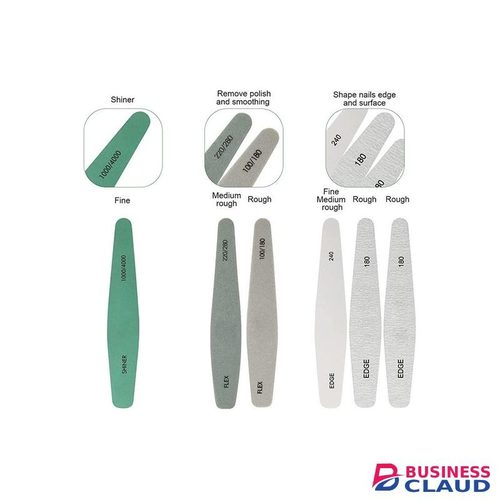 Premium Professional Nail File Set - Complete 6-in-1 Manicure Kit (150/150, 180/180, 240, 100/180, 220/280, 1000/4000)