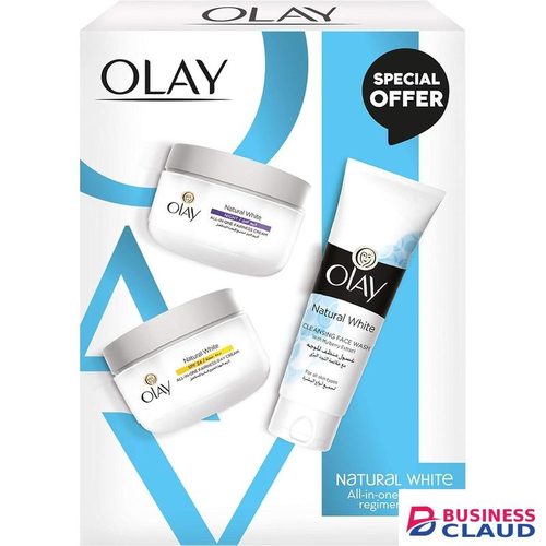 Olay Natural White Beauty Box: Face Wash + Day Cream SPF 24 + Night Cream