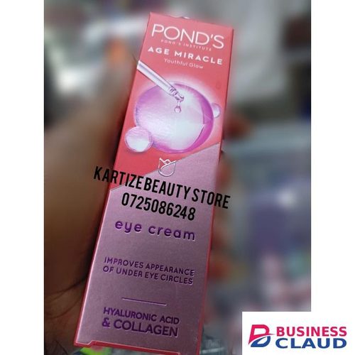 Pond's Age Miracle Youthful Glow Eye Cream Improves Appearance Of Under Eye Circles Enriched With Hyaluronic Acid And Collagen
