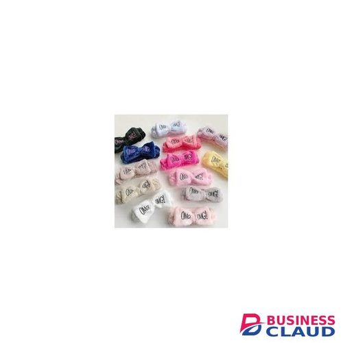 3pcs OMG Plush Headbands – Soft Elastic Hair Bands For Makeup, Facial Cleansing, Spa, Massage & Sleepwear