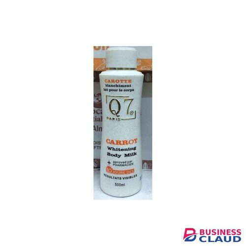 Q7 Paris Carrot whing body milk clears dark spots and for even skin tone