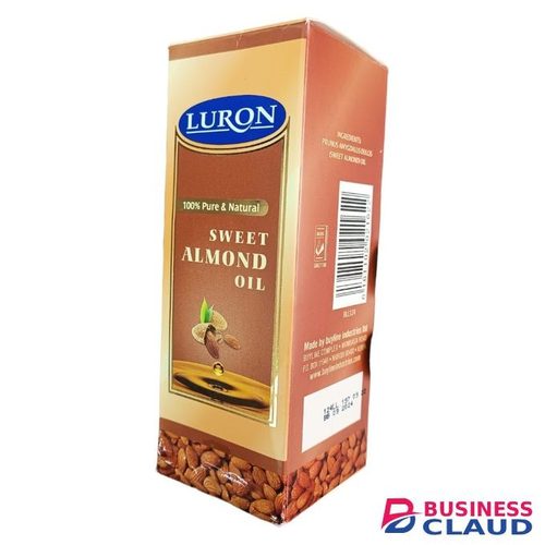 Luron 100% Pure & Natural SWEET ALMOND OIL Hair STRENGTH LUSTRE ANTIDANDRUFF Skin MOISTURIZING PREVENTS ACNE MAKEUP REMOVER cf