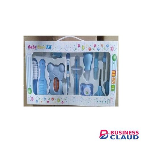 Baby Care Classy Baby Grooming Kit With A Clear Pouch - Blue(Big)